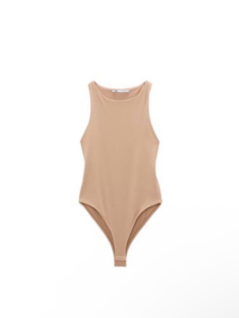 Zara Beige Nude Tank Bodysuit size M
